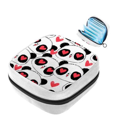 GIAPB Sanitary Napkin Storage Bag Period Bag Tampon Bag Makeup Bag Pad Pouch Animal Panda Color908