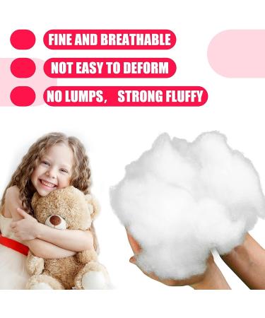 Premium Polyester Fiber Fill - 3 lb / 1.36 Kg - High Fluff Stuffing for Crafts, Stuffed Animals, DIY Dolls, Comforter Pillows - Buy Online on GoSupps.com