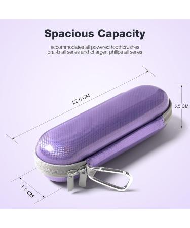 Seplouis Electric Toothbrush Case for Oral-B & Philips Sonicare - Light Purple | Universal Fit for Most Brands - Buy Online on GoSupps.com