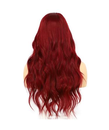 Red Tip Wavy Synthetic Wig for Women | 24-Inch 13x3 Long Wig - Shop Now! - Buy Online on GoSupps.com
