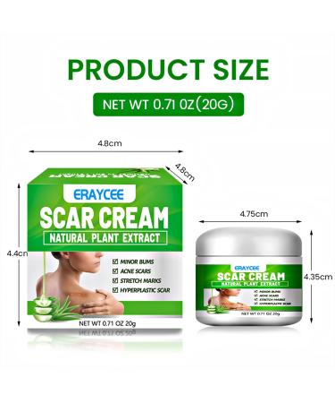 Natural Aloe Vera Scar Cream 20g Helps Soothe Acne Scars C-Section Scars Burns And Surgery Scars Works On Both Old And New Scars - Buy Online on GoSupps.com