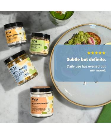 Omega-3 Supplement by PYM for Mood and Emotional Support (60 Count) | Omega-3 Fatty Acids DHA EPA & Vitamin E | Non-GMO Gluten-Free No Added Sugar 60 Count (Pack of 1) - Buy Online on GoSupps.com