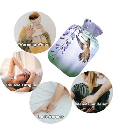 Naanle Lavender Hot Water Bottle - 1L Transparent Bottle for Menstrual Cramps Pain Relief & Heat Therapy - International Shipping Available - Buy Online on GoSupps.com