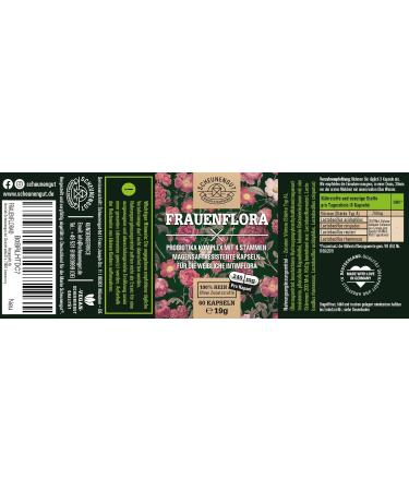 Frauenflora Intimate Flora Complex - 200bn CFU - 4 Tested Strains: Lactobacillus Reuteri Rhamnosus Crispatus Acidophilus - Gut Health & Probiotic Support - International Shipping - Buy Online on GoSupps.com