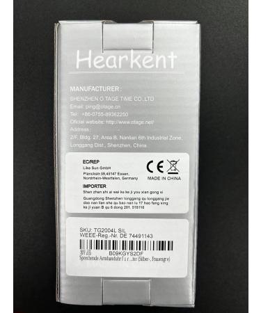 Hearkent Talking Watch for Women | Ideal for Blind Seniors | Loud Voice | Speaks German | Stylish Silver Design | International Shipping Available - Buy Online on GoSupps.com