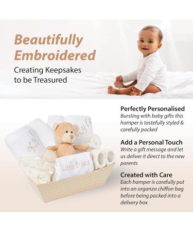 Personalised Baby Gift Set - Unisex Newborn Essentials Hamper Keepsake Box - Buy Online on GoSupps.com