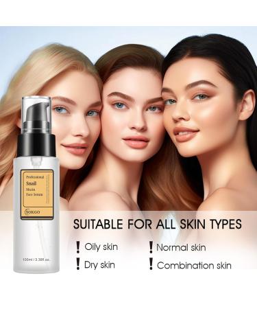 Professional Snail Mucin Serum Intensive Hydration and Repair for Healthy Skin 1PCS - Buy Online on GoSupps.com