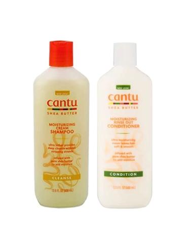 Cantu Moisturizing Cream Shampoo and Conditioner Set - 13.5 oz Each - Buy Online on GoSupps.com