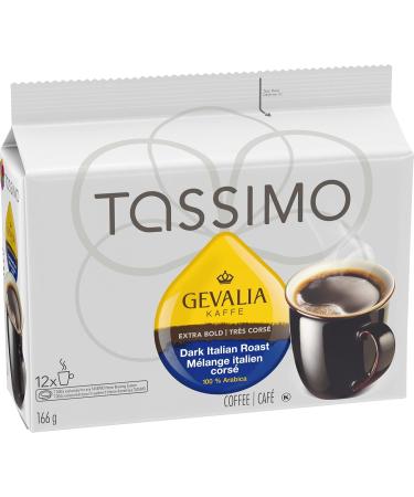 Tassimo Gevalia Dark Italian Roast Coffee Single Serve T-Discs 166g (5 Boxes of 12 T-Discs) & Nabob Caf Crema Coffee Single Serve T-Discs 110g Coffee + Nabob Caf Crema Coffee - Buy Online on GoSupps.com