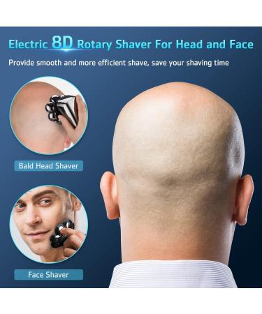 Men's Anti-Pinch Head Shaver - Lovcoyo Fast & Smooth Waterproof Electric Shaver - Rechargeable 6-in-1 Grooming Kit - Buy Online on GoSupps.com