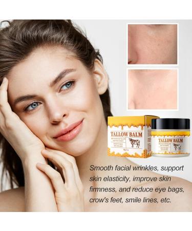 Tallow Honey Balm Tallow Moisturiser Firming Face Cream Face Moisturiser for Whole Body Face Hand Leg Face Cream for Women Skin Tightening Cream for Face Day Cream Anti Wrinkle Face Cream for Dry Skin - Buy Online on GoSupps.com