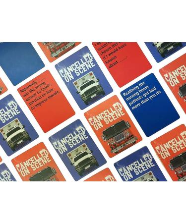 Cancelled On Scene Card Game - Adult Game Night Gift for First Responders & Healthcare Workers - Group Party Game with Twisted Jokes - Buy Online on GoSupps.com