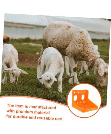 Balacoo Cattle Salt Block Feeder Cattle Sheep Food Bowl Livestock Feeding Bucket Farm Livestock Salt Block Feeding Box for Sheep Goat Pup Dog Farm Supplies Accessory Orange Livestock Feeder Bowl - Buy Online on GoSupps.com