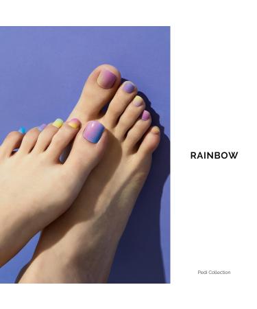 Nail Foil for Toenails - Self-Adhesive Gel Nail Films UV Hardening 32 Rainbow Wraps - Perfect Gifts for Women & Girls - Buy Online on GoSupps.com