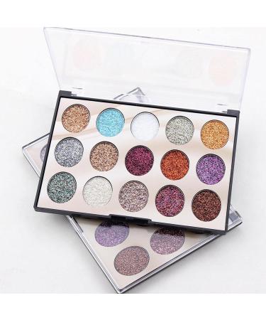 15 Eyeshadow Palette | Shimmer Makeup Palette Set - High Pigmented Eye Shadow Powder Eye Makeup Kit for Girls and Women Rundaotong A:01 - Buy Online on GoSupps.com