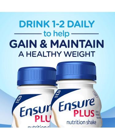 Ensure Plus Nutrition Shake 24 Count - 16g Protein Meal Replacement Shakes, Rich Dark Chocolate - 192 Fl Oz - Buy Online on GoSupps.com
