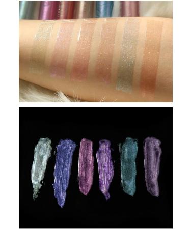 6 Pack Diamond Liquid Glitter Lipsticks | Nonstick Metallic Lipgloss Set for Women & Girls - Shimmering Lip Cosmetics - Buy Online on GoSupps.com