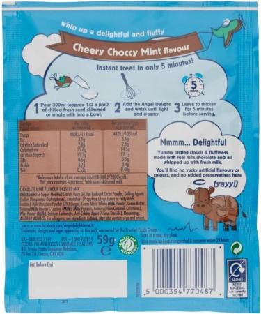 Angel Delight Mint Chocolate Flavour Dessert 59 g - Buy Online on GoSupps.com