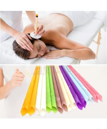 Pack of 16 Ear Candles for Cleaning & Wax Removal - 8 Colors + 6 Protective Discs - Buy Online on GoSupps.com