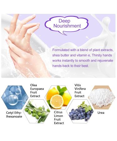 4 Pairs Moisturizing Peeling Hand Mask with Honey & Milk - Natural Plant Extracts Collagen Brightening & Anti-Aging Repair (Honey & Lavender) - Buy Online on GoSupps.com