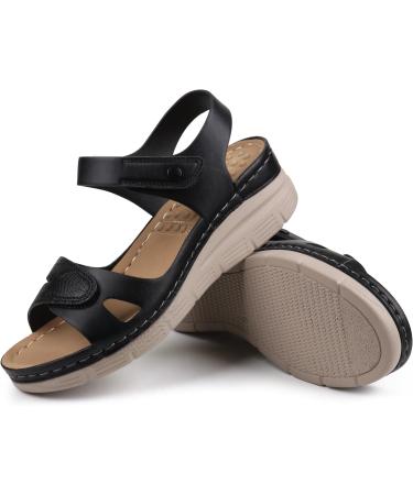 Ortho+rest Women s Arch Support Walking Sandals - Comfortable Orthotic Sandals in Black Size 9.5 | International Shipping Available - Buy Online on GoSupps.com