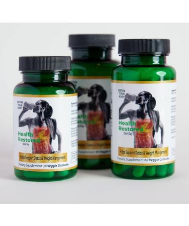 Health Restored Detox & Wellness Support | 100% Clinoptilolite Zeolite Capsules for Men & Women | Premium Supplement for Robust Health - 30 Capsules - Buy Online on GoSupps.com