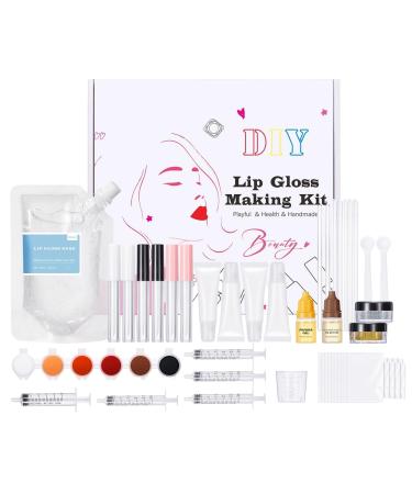 G n rique Lip Cream Making Kit Lip Gloss Kit Handmade Moisturizing Gloss Set for Women Girls Teens - Beginners and Lovers