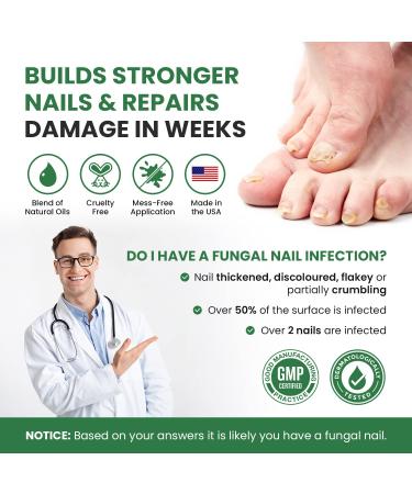 Extra Strength Toenail Fungus Treatment - Nail Repair Solution for Thick, Discolored Nails - Renews and Repairs Damaged Ingrown Toenails - With Tea Tree Oil for Healthier Nails - Buy Online on GoSupps.com