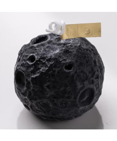 Handcrafted Creative Moon Shaped Scented Candle 100G Charming Aroma Valentine Birthday Party White Elephant Weired Gift Home Decor House Warming (black-oud wood)