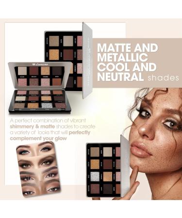 Smoky Eyes Nude Eyeshadow Palette - 12 Highly Pigmented Cool Toned Shades - Travel Size for Professional Everyday Looks - Buy Online on GoSupps.com