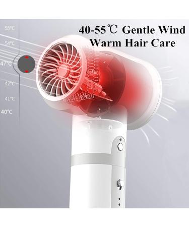 Lightweight Cordless Hair Dryer 300W Rechargeable Portable Blow Dryer 3 Modes Cold/Warm/Hot Wind for Hotel Home School Pet Care Outdoor Travel - Buy Online on GoSupps.com