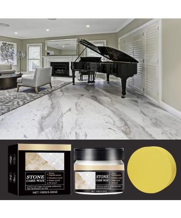 Marble Wax Polish | Stone Polish Protection Wax Multipurpose Floor Polish With Applicator Sponge Restore Soapstone Slate And Concrete Countertops - Buy Online on GoSupps.com