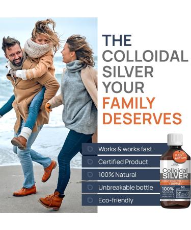 Colloidal Silver 40 PPM 1000ml for Humans & Dogs | Highly Active Hydrosol Silver Water | Carbon Neutral 1001ml - Buy Online on GoSupps.com