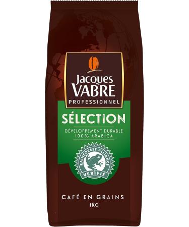 Jacques Vabre Professional 1Kg of Authentic Rainforest Certified Coffee Beans Intensity 6 100% Arabica - Buy Online on GoSupps.com