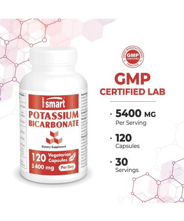Supersmart Potassium Bicarbonate and Magnesium Orotate Bundle - Mineral Support | Non-GMO, Gluten Free - Vegetarian Capsules - Buy Online on GoSupps.com