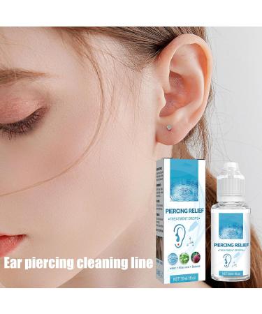 Natural Piercing Base Solution | Gentle Cleaner for Ear Abdominal & Nose Piercings - Effective for Scars Nodules & Stains - Buy Online on GoSupps.com