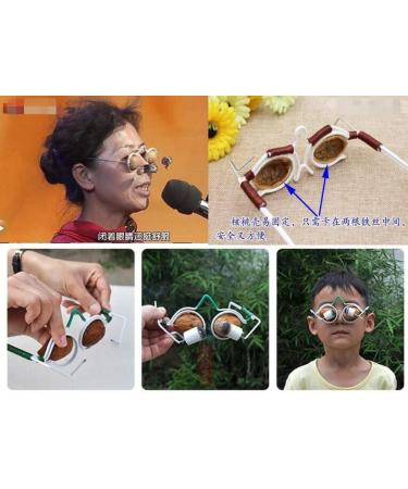 CHENGYIDA Walnut Shell Moxibustion Glasses - Eye Frame for Myopia Relief & Natural Healing - Buy Online on GoSupps.com