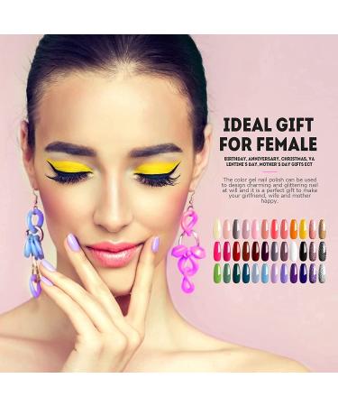 36 Colors Gel Nail Polish Set - UV Led Gel Nail Design Kit for Beginners - Cream Gel Nail Polish Kit with Brush Strip - Esmaltes Para U as En Gel - Nail Art Kit (8ML*36+3) - Buy Online on GoSupps.com