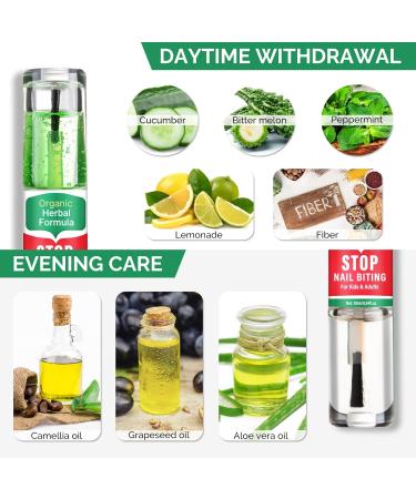 Nail Biting Treatment for Kids - No Bite Nail Polish & Thumb Sucking Deterrent | Stop Nail Biting & Sucking - Day & Night Care - Buy Online on GoSupps.com