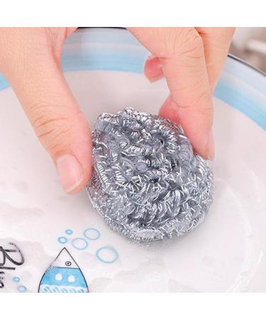 Stainless Steel Scrubber Steel Wire Cleaning Ball Multipurpose Stainless Steel Cleaning Ball for Cookware & Dishes Kitchen Cleaning Ball Steel Wool Scrubber Dishwashing Scrubber - Buy Online on GoSupps.com