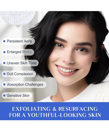 Glycolic Acid Peel Pads - 10% Glycolic & 2% Salicylic Acid Face & Body Cleansing Pads with Vitamins B3 C E Green Tea Calendula - 60 Count - Buy Online on GoSupps.com