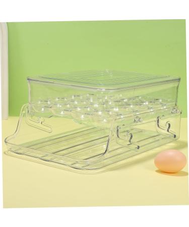 Zerodeko Box Containers for Fridge Refrigerator Egg Holder Egg Container Dispenser Double Layer Eggs - Buy Online on GoSupps.com