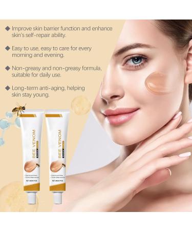XWGX6921 2 pieces bee venom antiwrinkle cream 20 g bee cream for tight skin gentle hydration hydrates and brightens the skin antiwrinkle moisturizer for face and neck - Buy Online on GoSupps.com