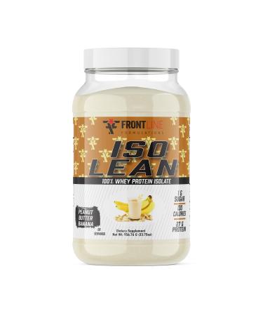 Isolean 100% Whey Protein Isolate Fast Absorption Iso Lean Low Sugar Maximize Recovery 25 Grams Per Serving Veteren Owned and Operated (28 Servings Peanut Butter Banana)