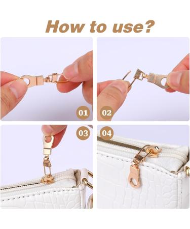 10-Piece Removable Zipper Tabs & Slider Set for Repairing Zippers on Luggage Jackets & Backpacks - 5 Colors Available - Buy Online on GoSupps.com