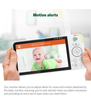 LeapFrog LF915HD Video Baby Monitor with 5 720p HD LCD Display, Pan/Tilt Camera, Night Vision & Two-Way Intercom - Buy Online on GoSupps.com