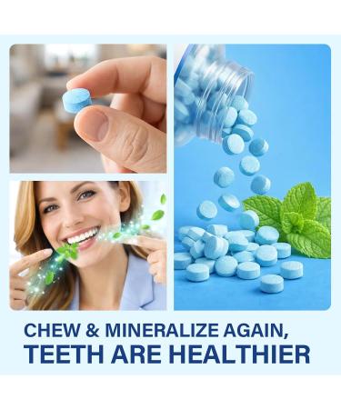 Remineralizing Gum Hydroxyapatite Gum with Xylitol Natural Enamel Strength Support Effectively Cleans Teeth and Freshens Breath 120 Count 120 Count (Pack of 1) - Buy Online on GoSupps.com