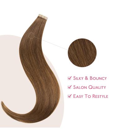 Salife Tape Extensions | Real Hair Helles Auburn 10Pcs | Invisible Smooth Hair Extensions 25cm 20g - Buy Online on GoSupps.com