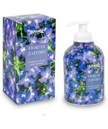  L'Amande ALMOND - Fresh and gentle liquid hand and body soap for you green nourishing shower gel with almonds and caramel hand soap and natural shower - sapphire flowers 300ml - Buy Online on GoSupps.com