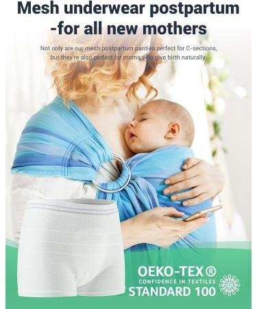 HANSILK Disposable Maternity Knickers 3XL White - Pack of 3 | Postpartum Underwear for C-Section Recovery & Incontinence - Buy Online on GoSupps.com